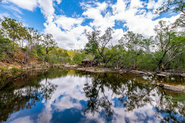 Fresh water creek and swimming hole in the summer, Kroombit Tops National Park, Queensland