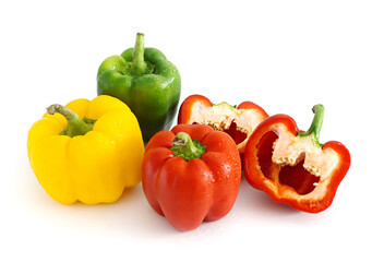 red and yellow peppers