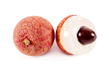 lychee isolated on white background