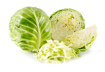 cabbage isolated on white background