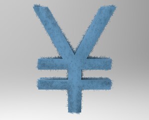 Obraz premium Yen symbol sign isolated Japanese yen JPY 3d render 