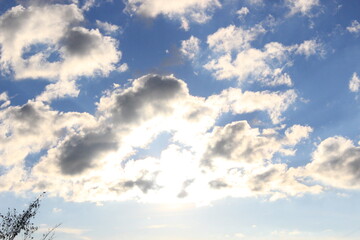 Obraz premium blue sky with clouds