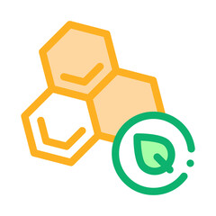 herbal honey icon vector. herbal honey sign. color symbol illustration