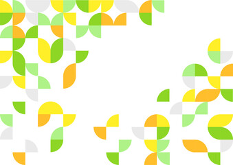 Geometric vector background design in yellow and green color.