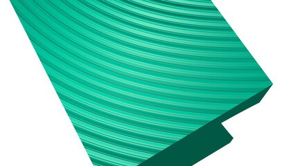 Colorful background of medium spring green on white made by 3D illustration of rough surface with texture and tornado shape in middle. navigation and white background