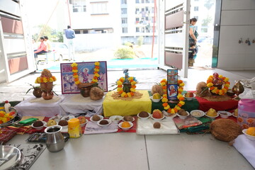Indian traditional wear Hindu culture wedding celebration