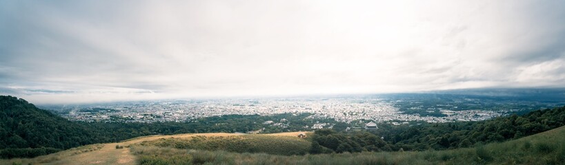 panoramic view of the nara city