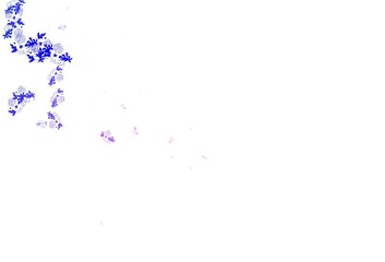 Light Pink vector backdrop with memphis shapes.