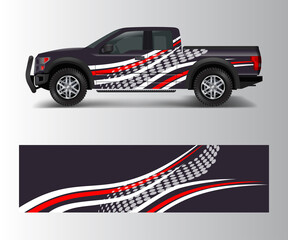 Fototapeta premium Racing background for vinyl wrap and decal for truck and vehicle Graphic vector
