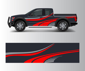 Naklejka premium custom livery race rally offroad car vehicle sticker and tinting. Car wrap decal design vector