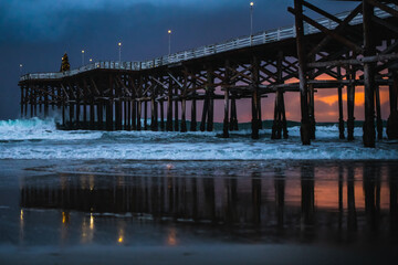 Fototapeta premium California pier sunset