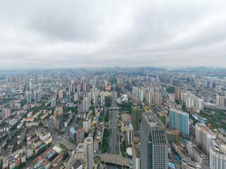 aerial view of nanning  china