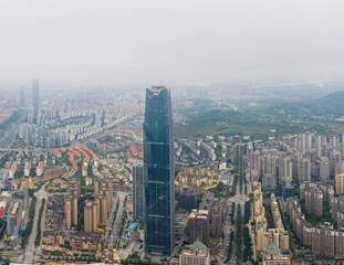 Fototapeta na wymiar aerial view of nanning china