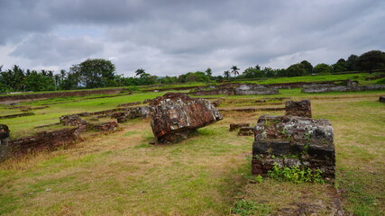 The ruins of the ancient  palace  in Banten Indonesia