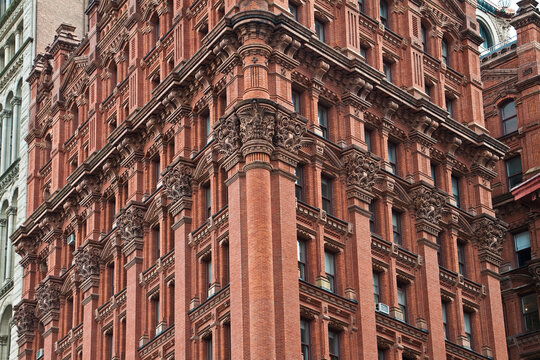 Nineteenth Century Cast-iron Facade on Iron Clad Building, New York, New York, USA