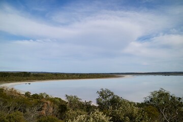 Pink Lake in Esperance WA Australia   