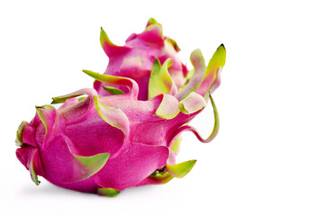 Dragon fruit isolated on white background