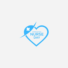 international nurses day vector icon templet