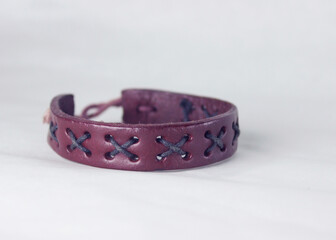 leather belt isolated on white