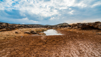 Fototapeta na wymiar It's Rock formations on the Socotra Island, Yemen