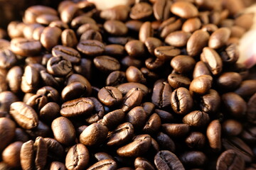 Fototapeta premium tło ziaren kawy