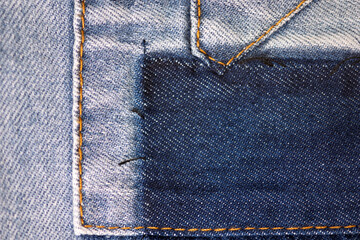 old blue jeans. denim jeans texture background