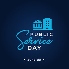 Fototapeta premium Public Service Day Vector Design Illustration