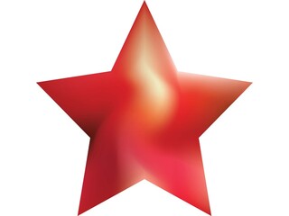 Colored background in the form of pentagram.