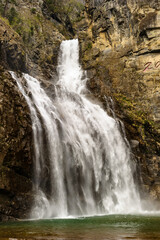 It's Waterfall Ullim, Norh Korea. Nature of North Korea