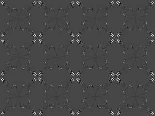 Seamless pattern design with floral background elements, beautiful ornaments, black, white, orange, pink, red, green, yellow, blue, gray, purple