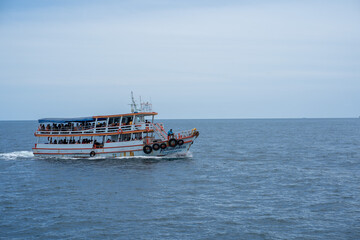 
One island in the middle of the sea which is a tourist attraction of Thailand