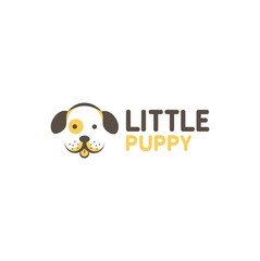 Dog puppy Vector logo design template