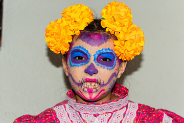 portrait of girl with makeup of Katrina
