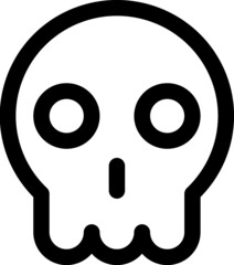 skull icon vector for web and apps