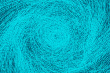 Blue line of electron orbit around their nucleus (3D Rendering)