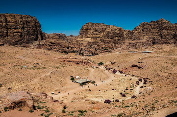 It's Canyon in Petra (Rose City), Jordan. The city of Petra was lost for over 1000 years. Now one...