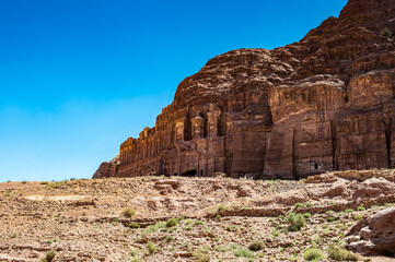 It's Rocks in Petra (Rose City), Jordan. The city of Petra was lost for over 1000 years. Now one of...