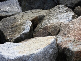 rock in the beach