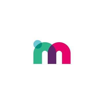 m letter logo vector icon illustration
