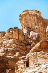 It's Landscape of the mountains in Petra, Jordan