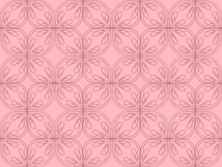 Seamless pattern design with floral background elements, beautiful ornaments, black, white, orange, pink, red, green, yellow, blue, gray, purple