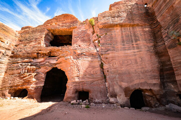 It's One of the multiple tombs in Petra, one of the New Seven Wonders of the World