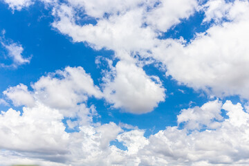 Blue sky and clouds nature background with colorful day