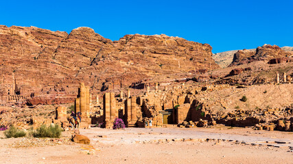 It's Architecture in Petra. The city of Petra was lost for over 1000 years. Now one of the Seven...
