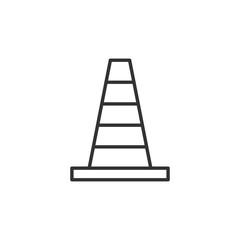 Traffic cone icon. Vector Illustration