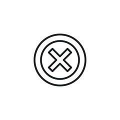 Reject icon. Vector Illustration