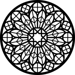 Rose Window, Fig. 15, round 1, square 1