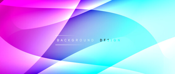 Fluid gradient waves with shadow lines and glowing light effect, modern flowing motion abstract background for cover, placards, poster, banner or flyer