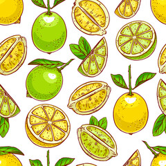 lemons and limes background