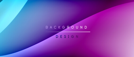 Fluid gradient waves with shadow lines and glowing light effect, modern flowing motion abstract background for cover, placards, poster, banner or flyer